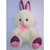 Cute Rabbit Plush Toys Off White And Pink