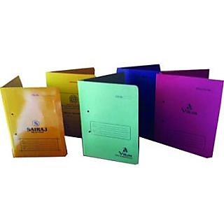 OFFICE FILE COVER (COMBO OF 5 ) + Free Set Of 10 Use & Throw Pens