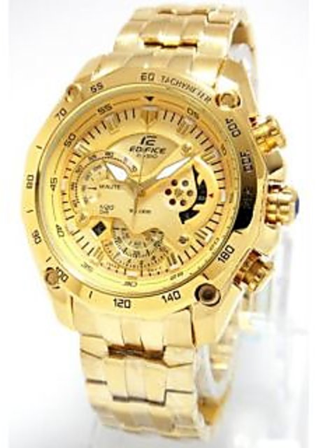 Casio edifice gold colour online