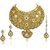 Kriaa Gold Plated Multicolor Alloy Necklace Set For Women