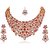 Kriaa Mithya Exclusive Red Necklace Set with Maang Tikka