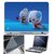 FineArts Laptop Skin 15.6 Inch With Key Guard & Screen Protector - Puppy on Blue Ice