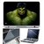 FineArts Laptop Skin 15.6 Inch With Key Guard & Screen Protector - Green Hulk