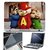 FineArts Laptop Skin 15.6 Inch With Key Guard & Screen Protector - Chipmunks