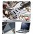 FineArts Laptop Skin 15.6 Inch With Key Guard & Screen Protector - White Guitar
