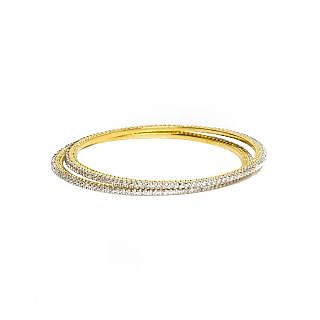 Joyas American Diamond Studded Elegant Bangle Set For Women_6B04155_2.4
