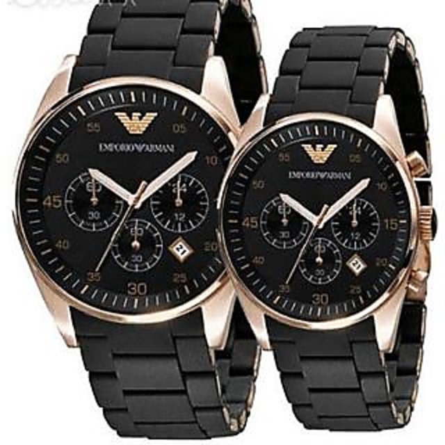 Online EMPORIO ARMANI AR5905 AR5906 COUPLE SPORTIVO CHRONOGRAPH