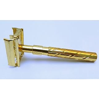 Shop Brand New Gold Finished Twist to open Safety Razor for Shaving ...