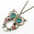 Bronze Vintage Hollow Owl Necklace