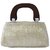 Ladies Medium Handbags-Jute Bag-Wooden Handle Clutch Bag-Trendy Bag -By Stylocus