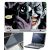 FineArts Laptop Skin Batma The Killing Smile With Screen Guard and Key Protector - Size 15.6 inch