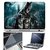 FineArts Laptop Skin Arkham Asylum With Screen Guard and Key Protector - Size 15.6 inch