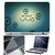 FineArts Laptop Skin Sony Vaio Blue Circle With Screen Guard and Key Protector - Size 15.6 inch