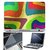FineArts Laptop Skin - Colourful Pattern With Screen Guard and Key Protector - Size 15.6 inch