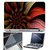 FineArts Laptop Skin Abstract Flower With Screen Guard and Key Protector - Size 15.6 inch