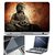 FineArts Laptop Skin Buddha Stone Statue With Screen Guard and Key Protector - Size 15.6 inch