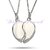 Broken Heart Pendant Necklace - Silver