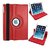 PU Leather Full 360 Degree Rotating Flip Book Case Cover Stand for ipad air 5 (Red)