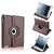 PU Leather Full 360 Degree Rotating Flip Book Case Cover Stand for ipad 4 ipad 3 ipad 2 (Brown)