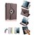 PU Leather Full 360 Degree Rotating Flip Book Case Cover Stand for ipad 4 ipad 3 ipad 2 (Brown) with Matte Screen Guard, Stylus and Wrist band