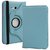 PU Leather 360 Deg Rotatable Leather Flip Case Cover For Samsung Tab 3 Neo T111 T110 Tablet (Sky Blue)