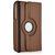 PU Leather Full 360 Rotating Flip Book Cover Case Stand for Samsung Galaxy Tab 3 T311 (Brown)