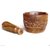 Onlineshoppee Wooden Hand carved Kharal Mortar Pestle wood carving Okhli