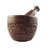 Onlineshoppee Brown Wood Kitchen Tool Set (Wood Carved Pestle And Mortar)