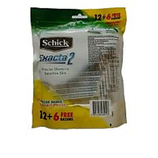 Schick Exacta 2 Disposable Razor 12+6 Free For Men & Women