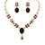 14Fashions Red & White Kundan Necklace Set - 1100208