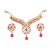 14Fashions Pretty Pink Pearl Choker Necklace Set - 1100416