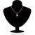 Mahi Rhodium Plated Red Berry Marquise Pendant Made With Swarovski Elements 