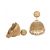 GoldNera Gold Plated Gold Gold Foil Jhumkis for Women