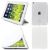 Ultra Thin Magnetic Smart Case Clear Back Cover Stand For Apple iPad Mini 2 Retina (White)