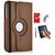 PU Leather Full 360 Rotating Flip Book Cover Case Stand for Samsung Galaxy Tab 3 T311 (Brown) with Matte Screen Guard, Stylus, Wrist band + 8GB SANDISK EXTERNAL PENDRIVE