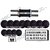 20 KG ADJUSTABLE GB PRODUCT RUBBER DUMBBELL ROD  WITH 2 GRIP ROD + GLOVES