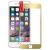FRONT AND BACK GOLD GOLDEN TEMPERED GLASS SCREEN GUARD FOR APPLE  IPHONE 4/4S