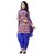 Triveni Nice-looking Multi Colored Printed Crepe Salwar kameez (Unstitched)