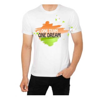 Shop World cup Fan T Shirt- One Team One Dream Online - Shopclues