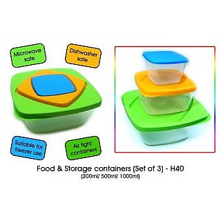Food & Storage Containers (Set Of 3)