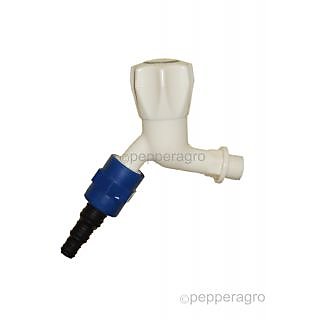 GARDENING TOOLS GARDEN TAP FAUCET WITH SNAP ON TAP1/2inch & 16mm HOSE CONNECTOR