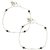 Beadworks Fashionable and Trendy Anklet Set of 3 Pair