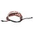 Jstarmart Leather Thread Wrist Band Combo Net Cap  JSMFHWB0222