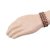 Jstarmart Leather Thread Wrist Band Combo Net Cap  JSMFHWB0222
