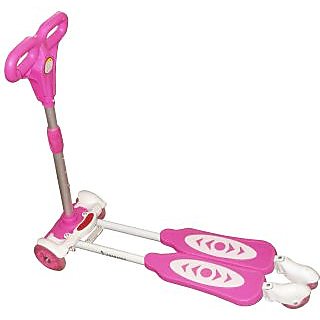 4 Wheel Kids Scooter With Break, Adjustable Heights, Strong Frame