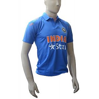 India Cricket Team ODI Jersey M Prices in India- Shopclues- Online ...
