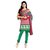 Aaliya Red Colored Cotton Printed Dress Material