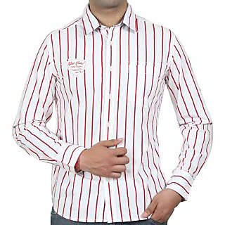 red white lining t shirt