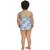 Classic Vintage Inspired Printed Kids' One-Piece Bathing Suit7-8 Years