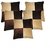 home attraction  Pleated cushion covers set of 5 pcs